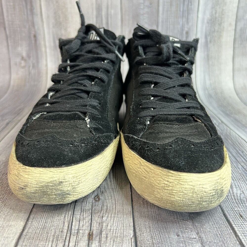 Golden Goose Mid Star Women’s 36 Black Suede Distressed Made in Italy - Picture 6 of 12